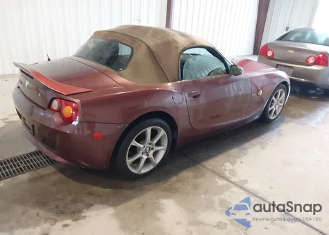 2004 BMW Z4 2.5I из США, поврежденный, VIN 4USBT335X4LS53530